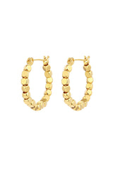 Gold Sugar Cube Hoops | Dress In Beauty