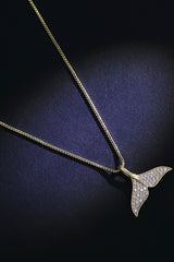Mermaid Tail Silver Necklace | Dress In Beauty