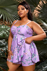 Floral Print Swim Dress With Shorts | Dress In Beauty