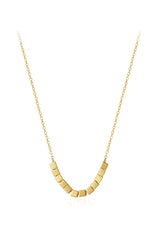 Gold Sugar Cube Necklace | Dress In Beauty