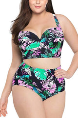 (L-5XL) Tropical Print Bikini Set | Dress In Beauty