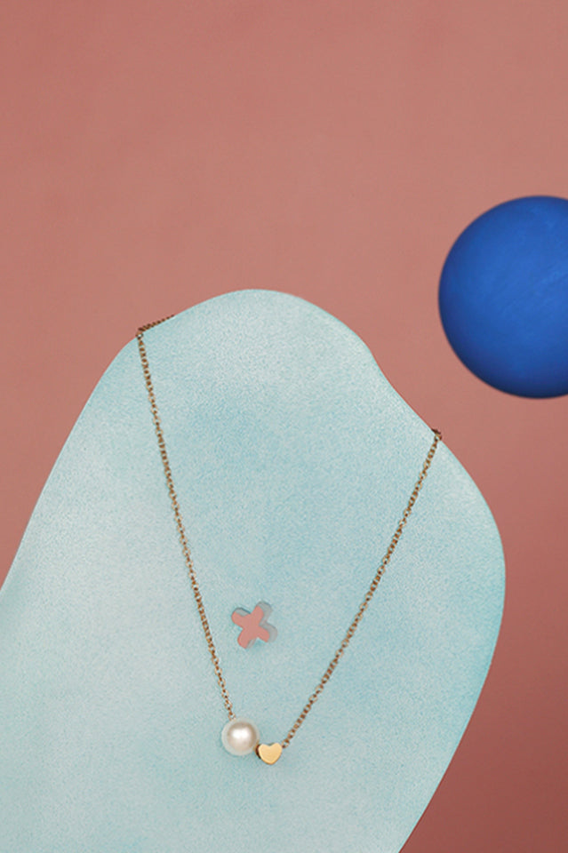 Pearl Sweet Heart Necklace | Dress In Beauty