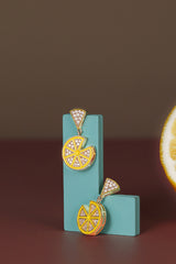 Lemon Slice Pendent Earrings | Dress In Beauty