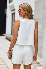 Layered Sleeveless Round Neck Romper | Dress In Beauty