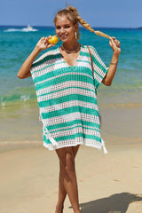 Multicolored Stripe V Neck Cover Up | Dress In Beauty