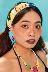 Handmade Smile Pattern Knit Headband | Dress In Beauty