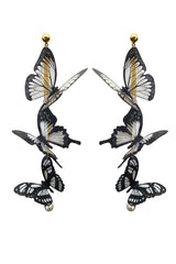 Butterfly Pendant Long Earrings | Dress In Beauty