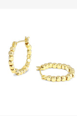 Gold Sugar Cube Hoops | Dress In Beauty