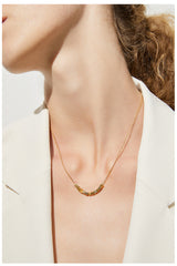 Gold Sugar Cube Necklace | Dress In Beauty