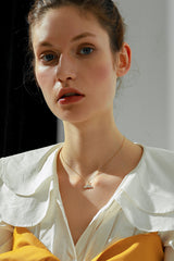 Mermaid Tail Silver Necklace | Dress In Beauty