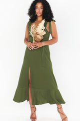 Tie Shoulder Boho Midi Dress | Dress In Beauty