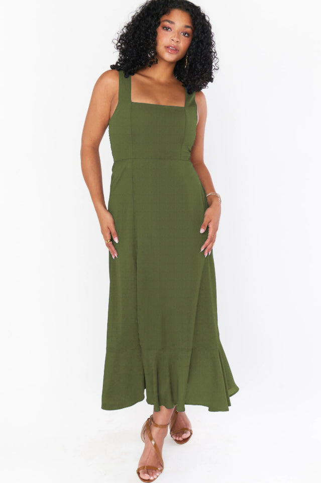 Tie Shoulder Boho Midi Dress | Dress In Beauty