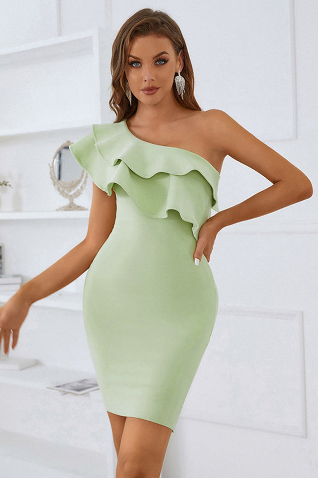 Luluna Ruffle One Shoulder Dress | Dress In Beauty
