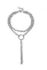 Hip Hop Rock Circle Long Chain Necklace - Dress In Beauty