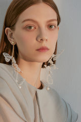 Butterfly Pendant Long Earrings | Dress In Beauty