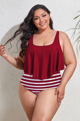 (L-4XL) Floral High Waist Bikini Set | Dress In Beauty