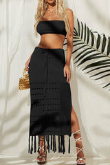 Hazel Crochet Top + Skirt Set | Dress In Beauty