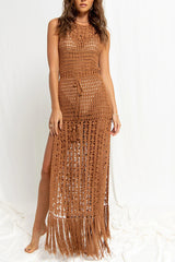 Crochet High Neck Cover Up | Dress In Beauty