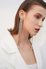 Sparkling Rhinestone Crystal Earrings - Dress In Beauty
