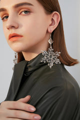 Transparent Snow Earrings - Dress In Beauty