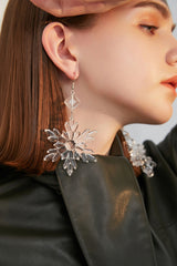 Transparent Snow Earrings - Dress In Beauty