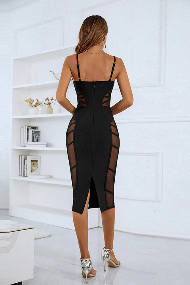 Nira Sweetheart Mesh Midi Dress | Dress In Beauty