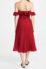 Kacie Ruffles Midi Dress | Dress In Beauty