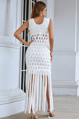 Denisa Sleeveless Tassel Dress | Dress In Beauty