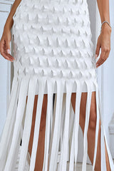 Denisa Sleeveless Tassel Dress | Dress In Beauty