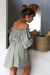 Vacay Off Shoulder Boho Mini Dress | Dress In Beauty