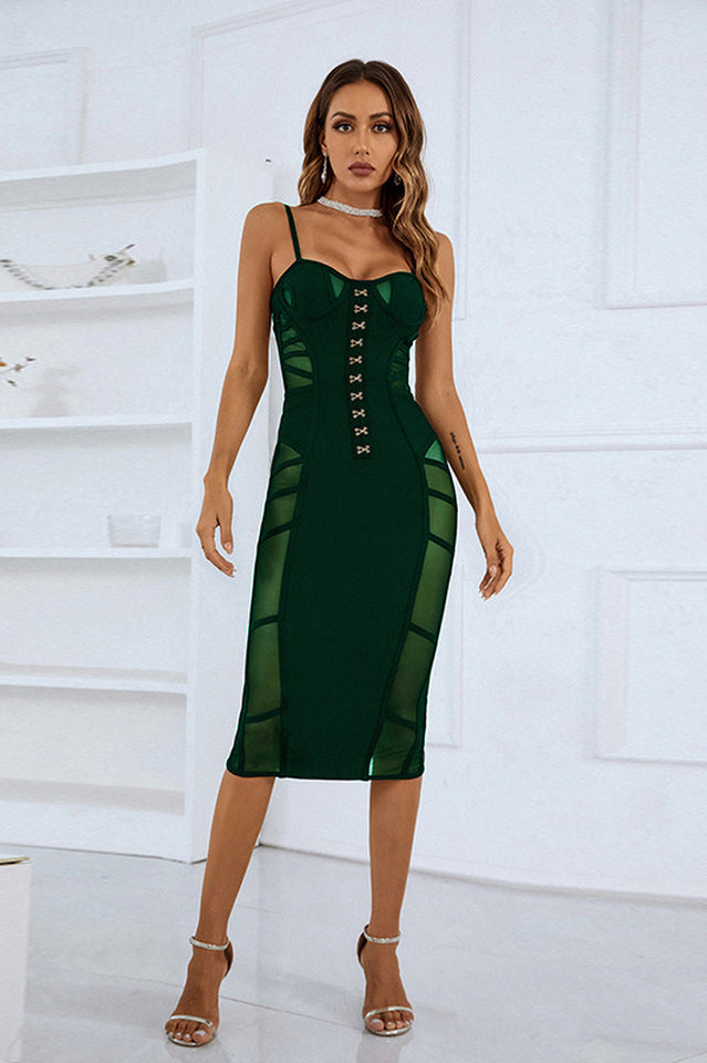 Nira Sweetheart Mesh Midi Dress | Dress In Beauty