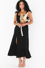 Tie Shoulder Boho Midi Dress | Dress In Beauty