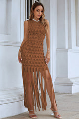 Denisa Sleeveless Tassel Dress | Dress In Beauty