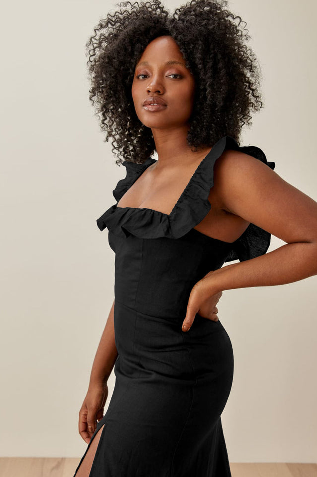 Kacie Ruffles Midi Dress | Dress In Beauty