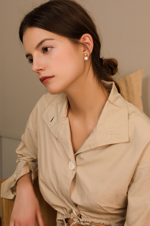 Little Pearl Stud Earrings | Dress In Beauty