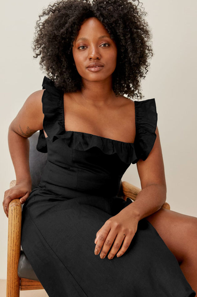 Kacie Ruffles Midi Dress | Dress In Beauty