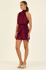Santorini Satin Mini Dress | Dress In Beauty