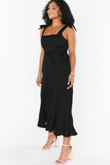 Tie Shoulder Boho Midi Dress | Dress In Beauty