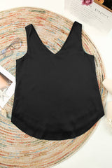 V Neck Silk Vest Top | Dress In Beauty
