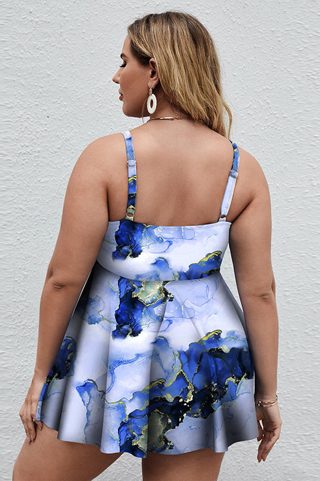 Floral Print Swim Dress With Shorts | Dress In Beauty