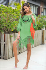 Tassel Loose Style Beach Cover Up | Dress In Beauty