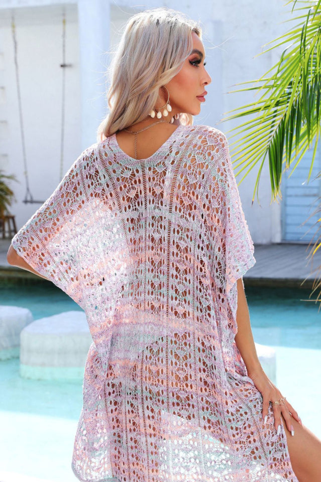 Side Slit Plunge Openwork Cover-Up | Dress In Beauty