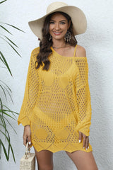 Long Sleeve Hollow Out Cover Up | Dress In Beauty