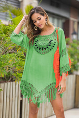 Tassel Loose Style Beach Cover Up | Dress In Beauty
