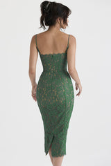 Joelle Forest Lace Midi Dress | Dress In Beauty
