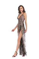 High Slit Backless Boho Cocktail Gown - Dress In Beauty