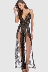 High Slit Backless Boho Cocktail Gown - Dress In Beauty