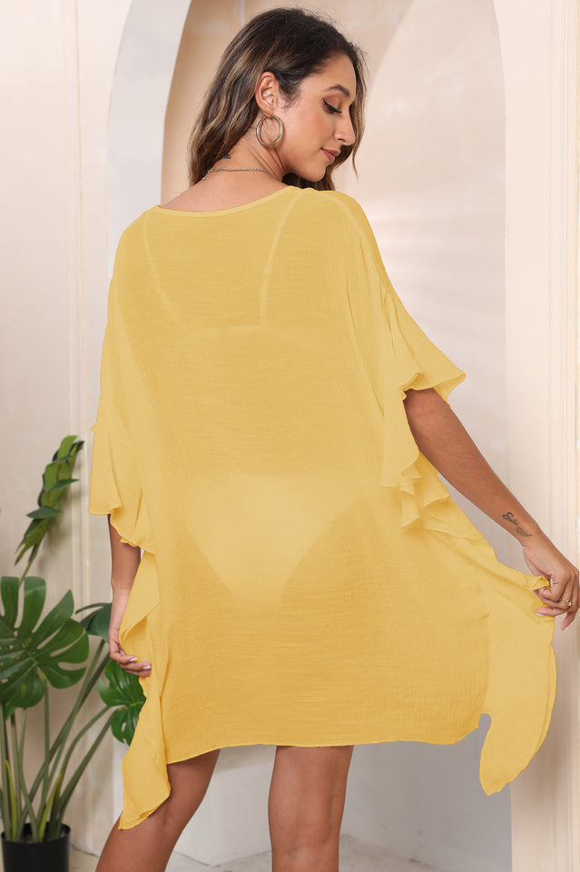 Ruffle Loose Beach Cover Up Dress | Dress In Beauty