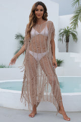 Sexy See Through Tassel Irregular Cover Up | Dress In Beauty