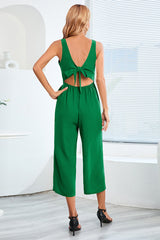 Knot-Tie W/ Cut-Out Back Jumpsuit | Dress In Beauty
